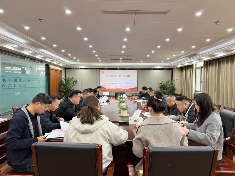 水建集团党总支开展4月份党员“统一活动日”活动