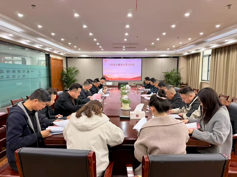 水建集团党总支开展4月份主题党日活动