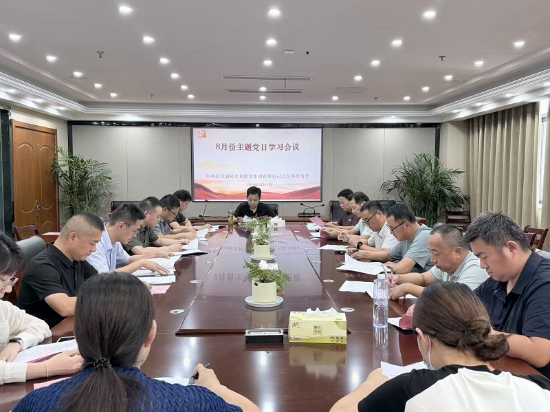 水建集团党总支开展8月份主题党日活动