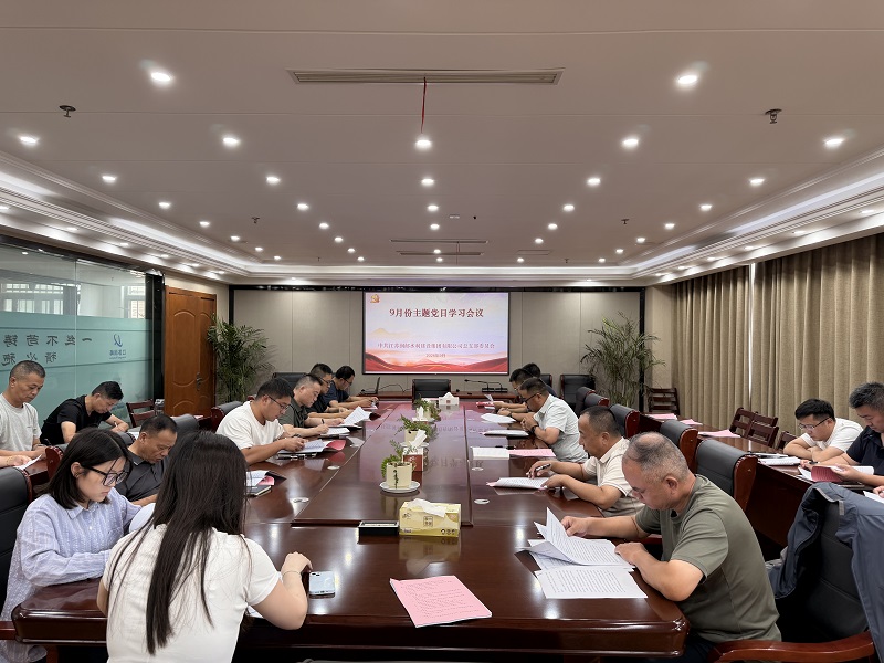 水建集团党总支开展9月份主题党日活动